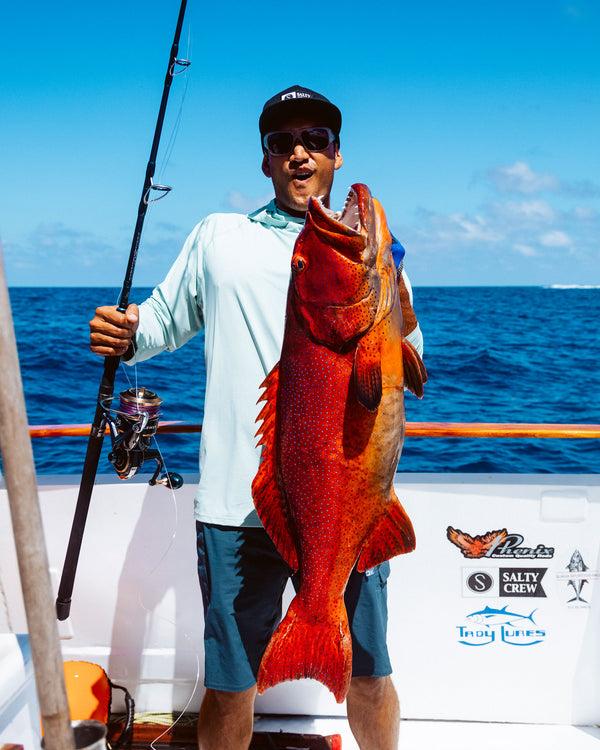 Salty Crew Apex Perforated Sunshirt Hoodie - Marine