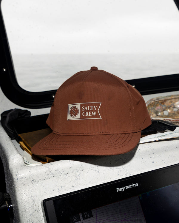 Salty Crew Apex Snapback - Friar Brown