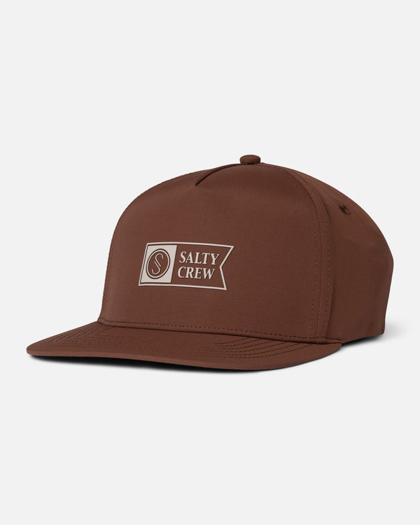 salty crew Apex Snapback - Friar Brown