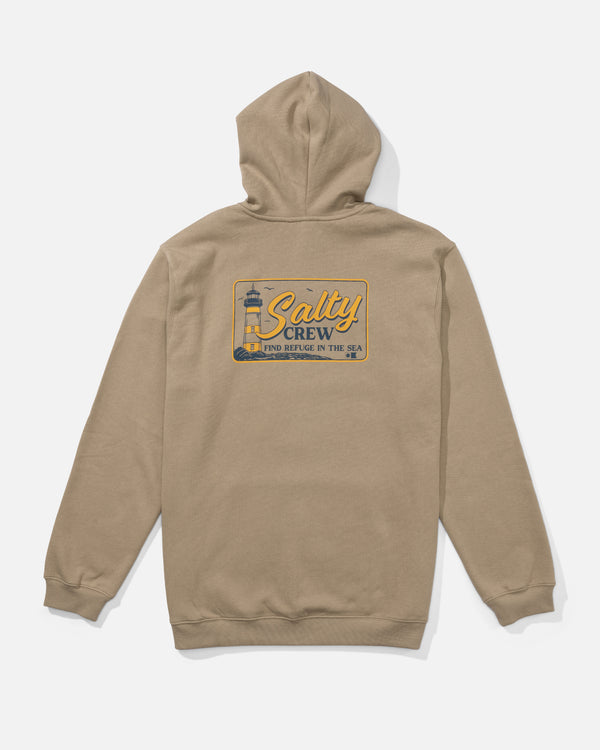 salty crew Ashore Fleece Hoodie - Stone