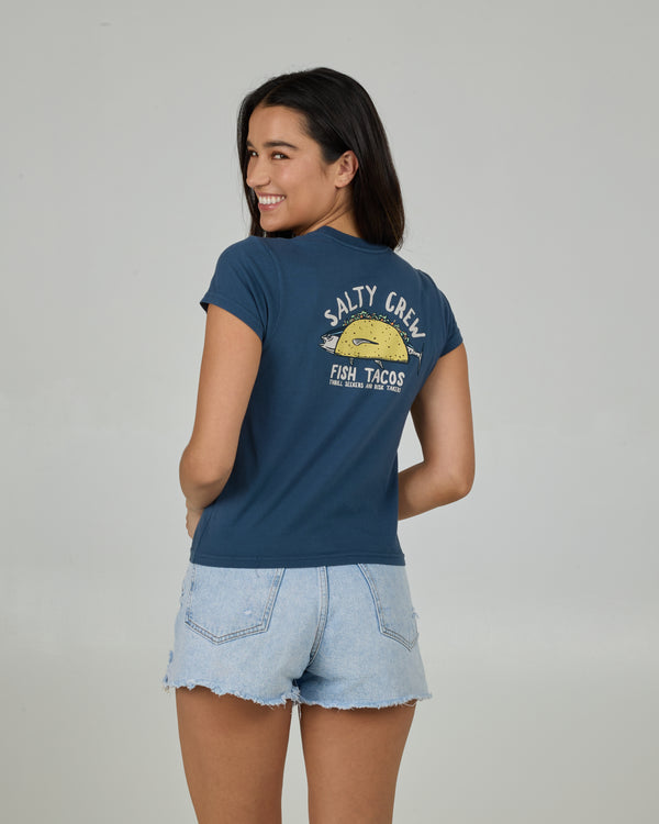 salty crew Baja Fresh Modern Tee - Indigo