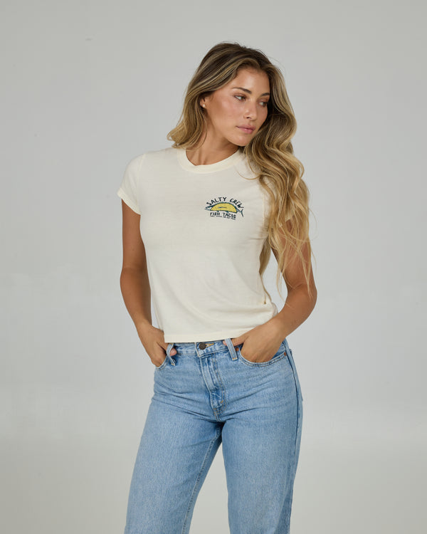 Salty Crew Baja Fresh Modern Tee - Off White