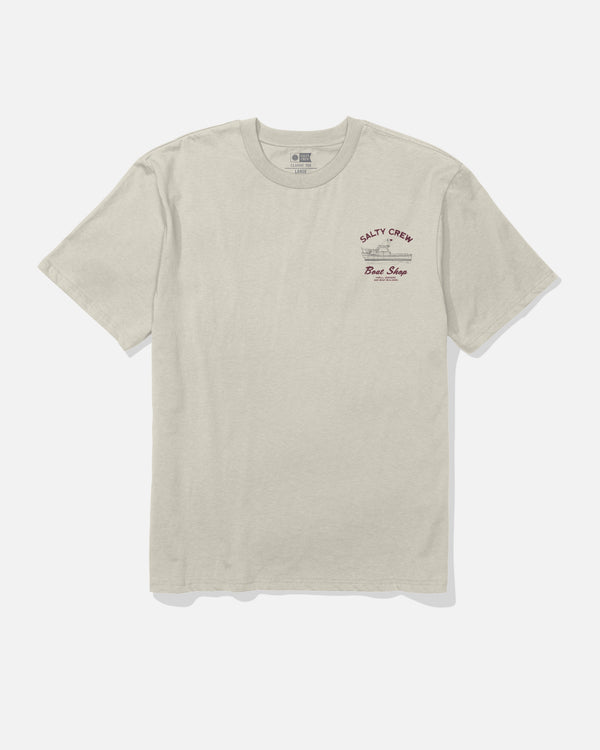Salty Crew Boat Shop Classic Tee - Bone