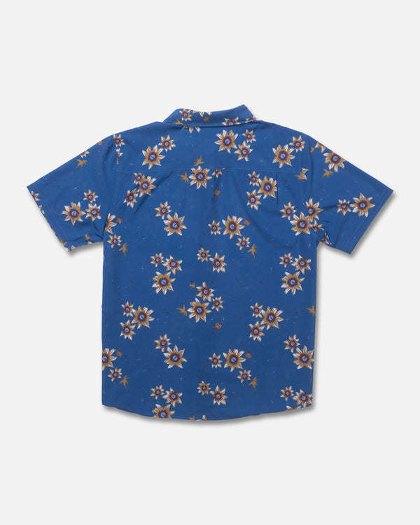 Salty Crew Breezer Perforated Button Up - True Navy