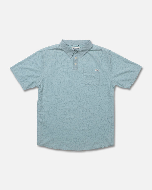 salty crew Breezer Perforated Polo - Marine