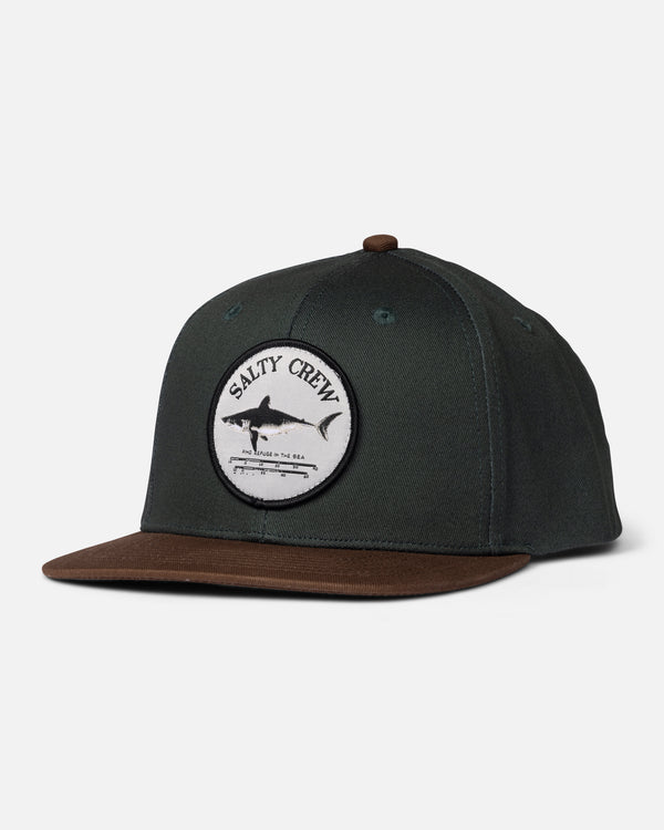 salty crew Bruce Boys 6 Panel - Deep Forest