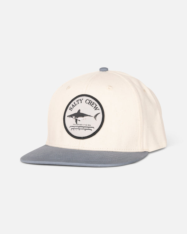 salty crew Bruce Boys 6 Panel - Off White/Slate