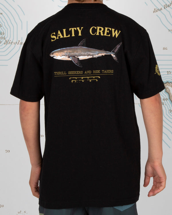 salty crew Bruce Boys Black S/S Tee