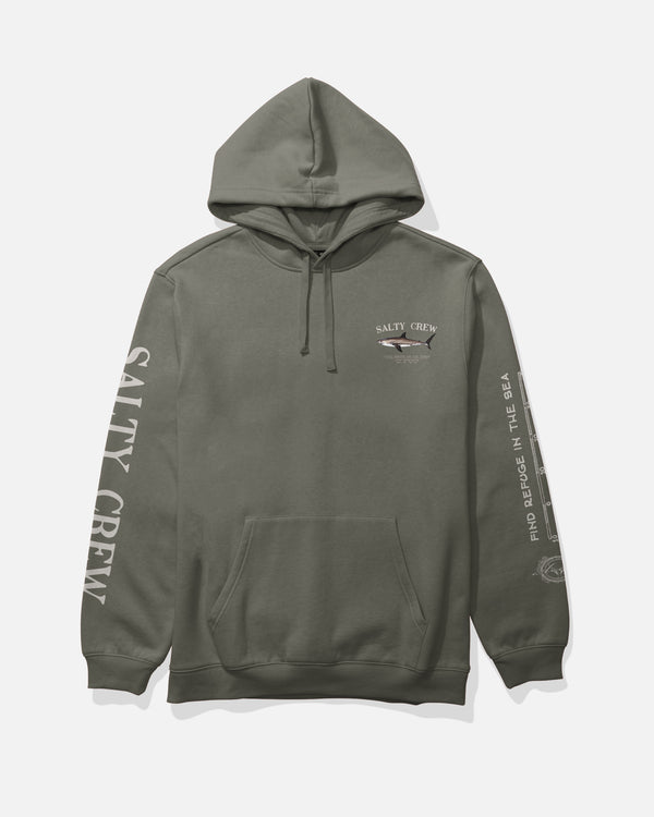 Salty Crew Bruce Fleece Hoodie - Dusty Olive