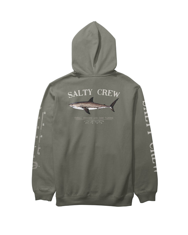 salty crew Bruce Fleece Hoodie - Dusty Olive