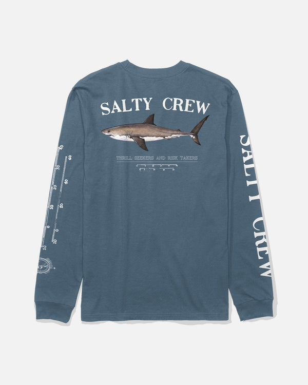 salty crew Bruce Long Sleeve Tee - Slate