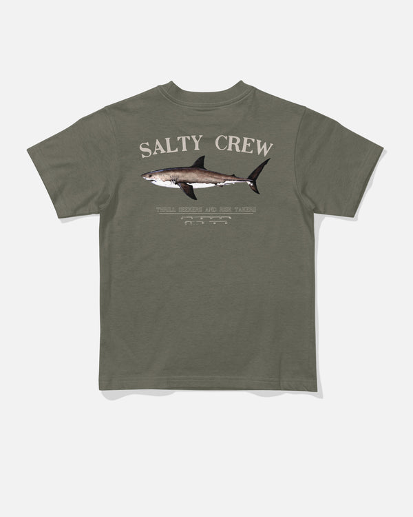 salty crew Bruce Toddler Tee - Dusty Olive