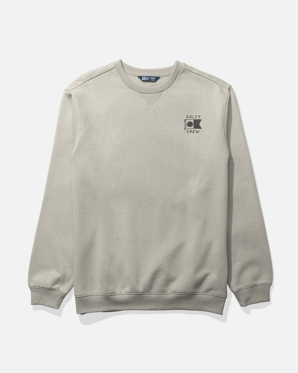 Salty Crew Call Sign Crew Fleece - Bone