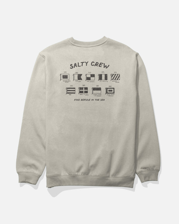 salty crew Call Sign Crew Fleece - Bone