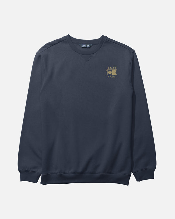 Salty Crew Call Sign Crew Fleece - Navy