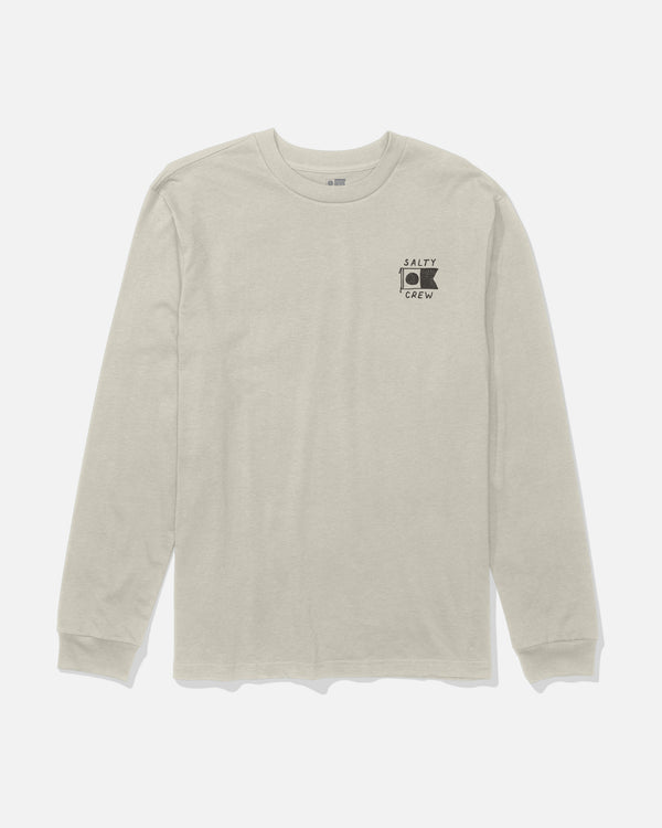 Salty Crew Call Sign Long Sleeve Tee - Bone