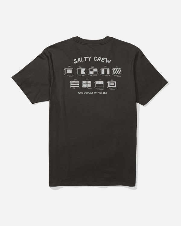 salty crew Call Sign Tee - Black