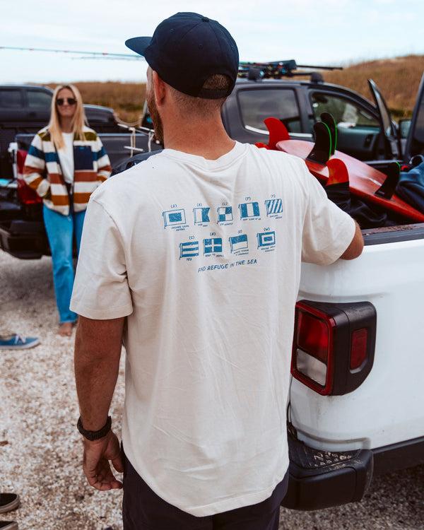 Salty Crew Call Sign Tee - Bone