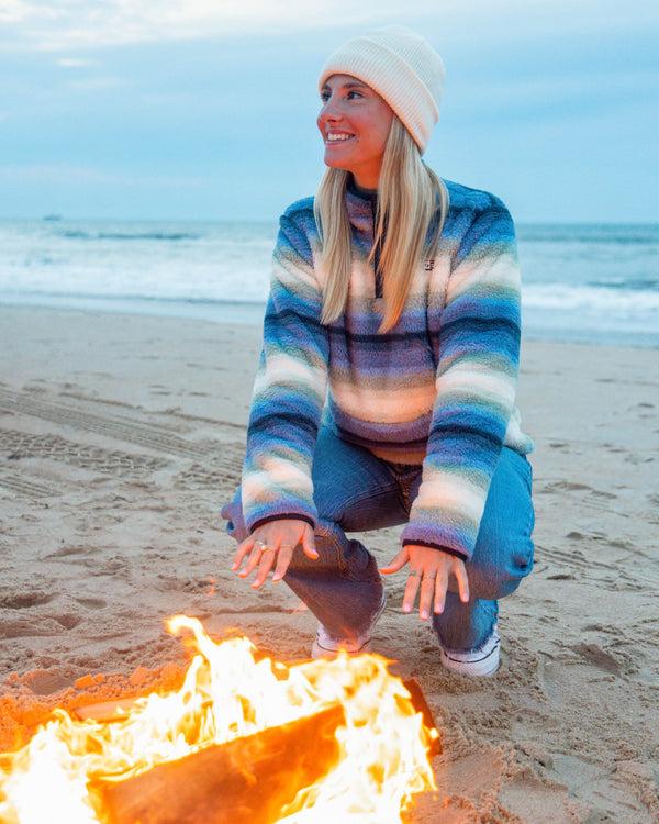 salty crew Calm Seas Pullover - Blue Horizon