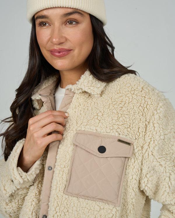 Salty Crew Calm Seas Shacket - Natural