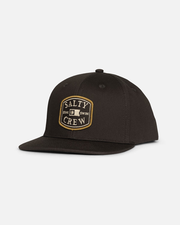 salty crew Capitals Boys Snapback Hat - Charcoal