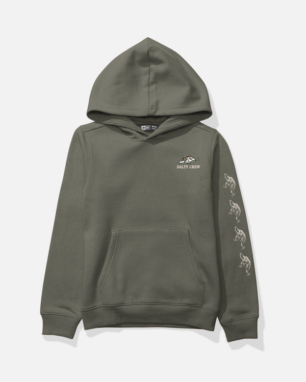 Salty Crew Cast Life Boys Fleece - Dusty Olive