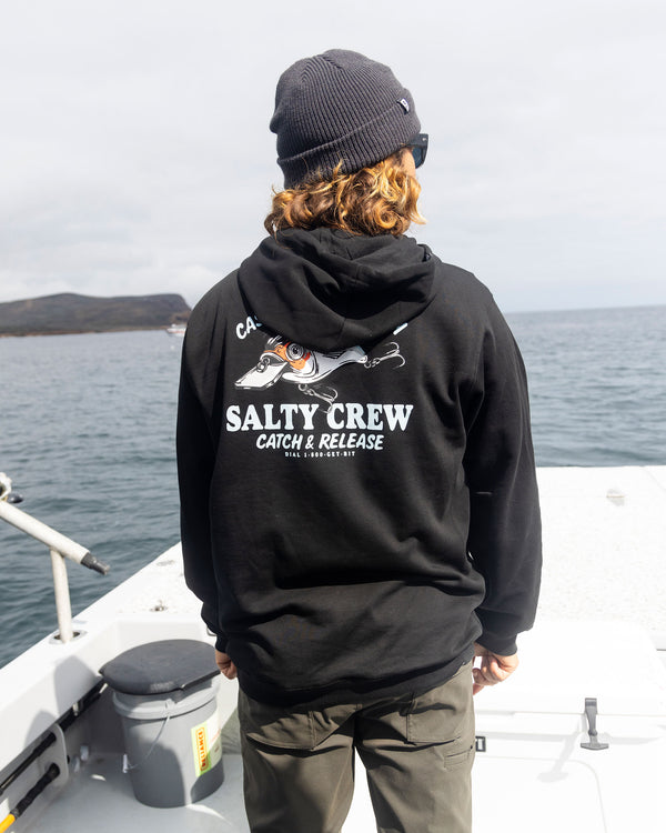 Salty Crew Cast Life Fleece Hoodie - Black