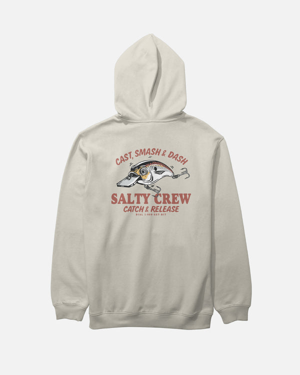 salty crew Cast Life Fleece Hoodie - Bone