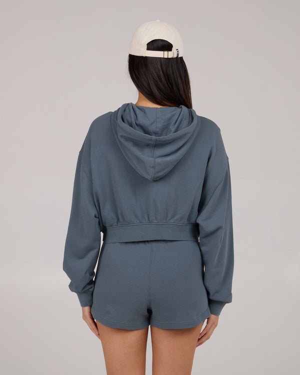 Salty Crew Catamaran Fleece Hoodie - Fin Blue