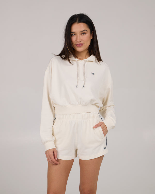 salty crew Catamaran Fleece Hoodie - Off White