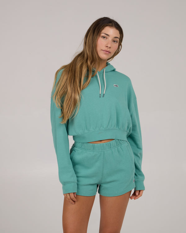 salty crew Catamaran Fleece Hoodie - Sea Glass