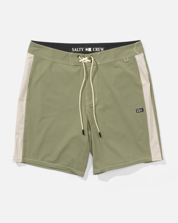 salty crew Channel Boardshort - Oil Green