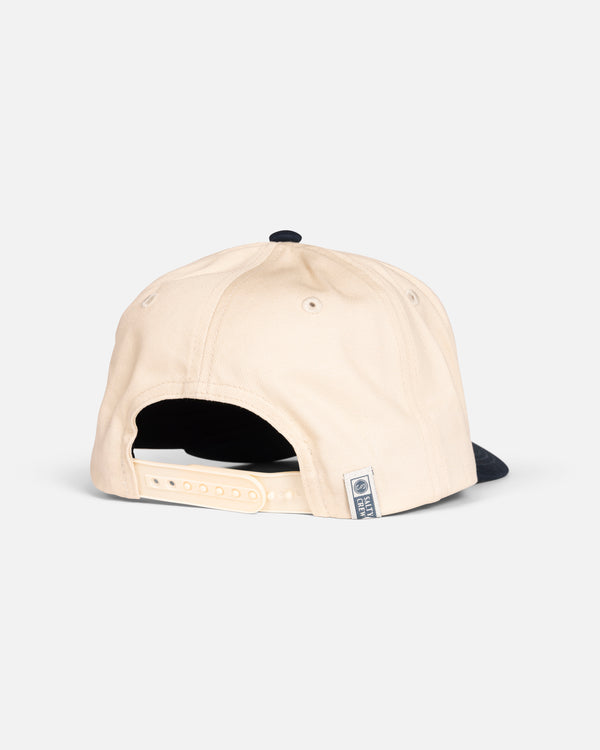 Salty Crew Coordinates Snapback Hat - Off White / Navy