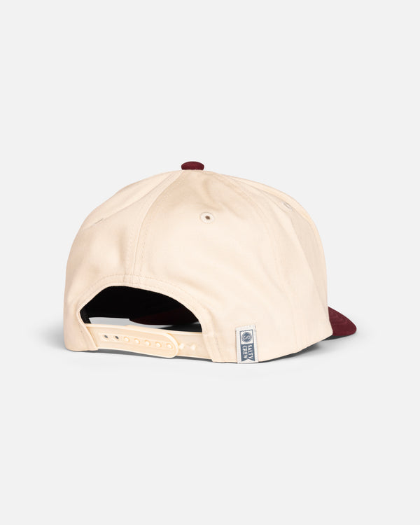 salty Crew Coordinates Snapback Hat - Offwhite / Red
