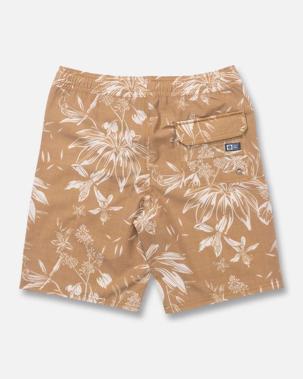 Salty Crew Crew Boys Volley Short - Bronze Brown