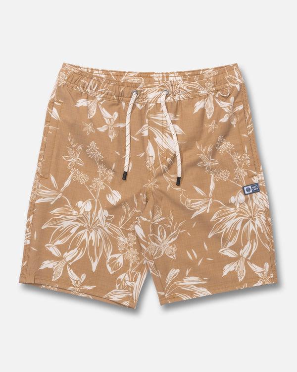 salty crew Crew Boys Volley Short - Bronze Brown