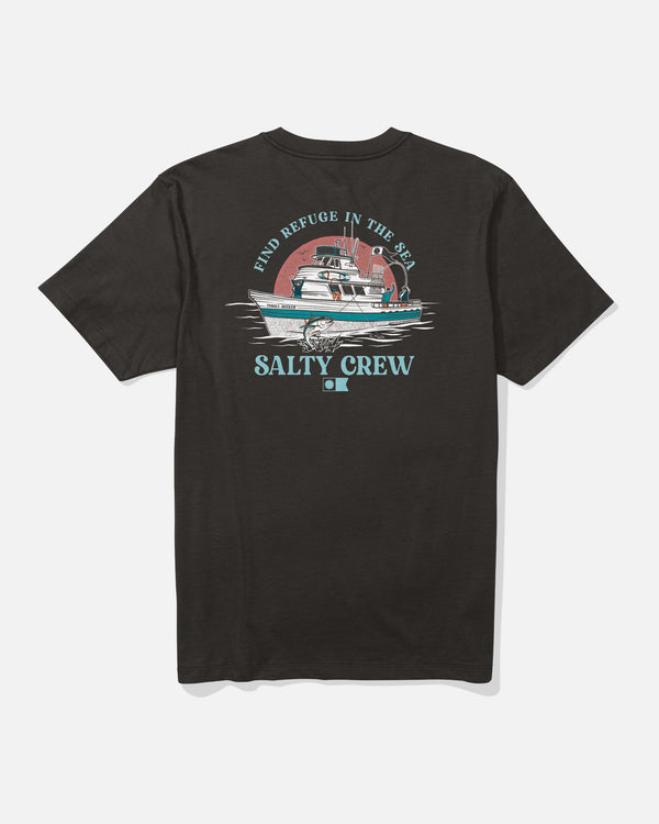 salty crew Day Charter Tee - Black