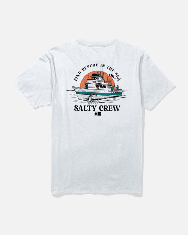 salty crew Day Charter Tee - White
