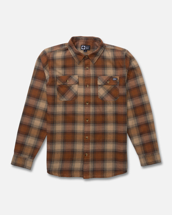 salty crew Daybreak Flannel - Friar Brown