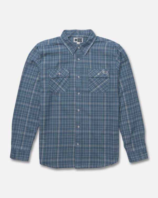 salty crew Daybreak Flannel - Pilot Blue