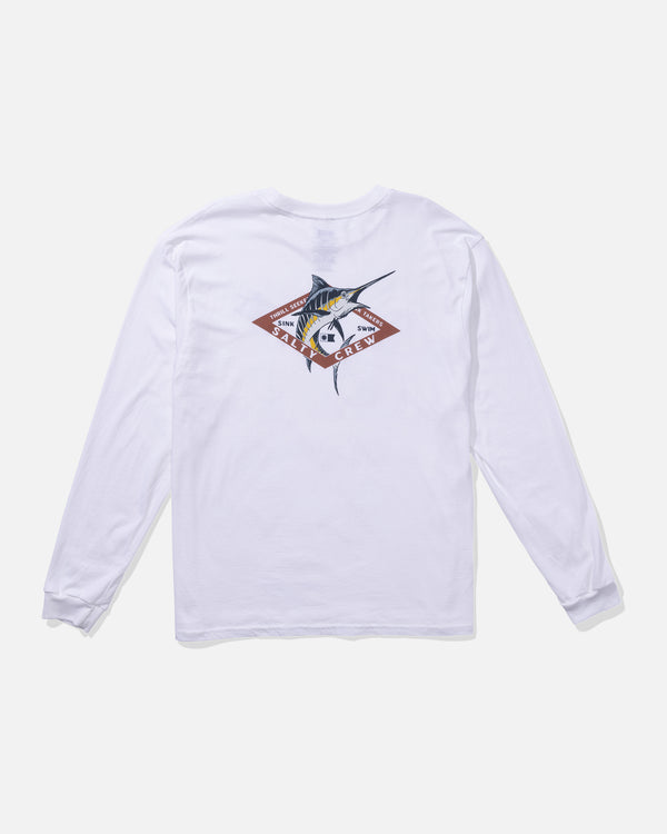 Salty Crew Diamond Marlin Ls Tee - White