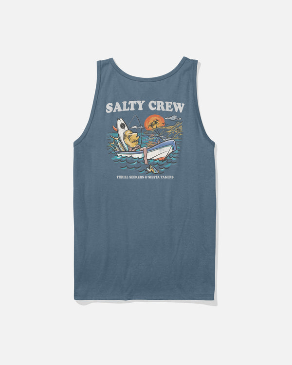 salty crew Down Time Tank - Slate