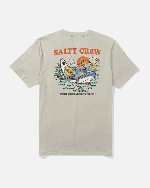 salty crew Down Time Tee - Bone