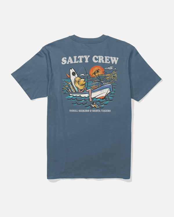 salty crew Down Time Tee - Slate