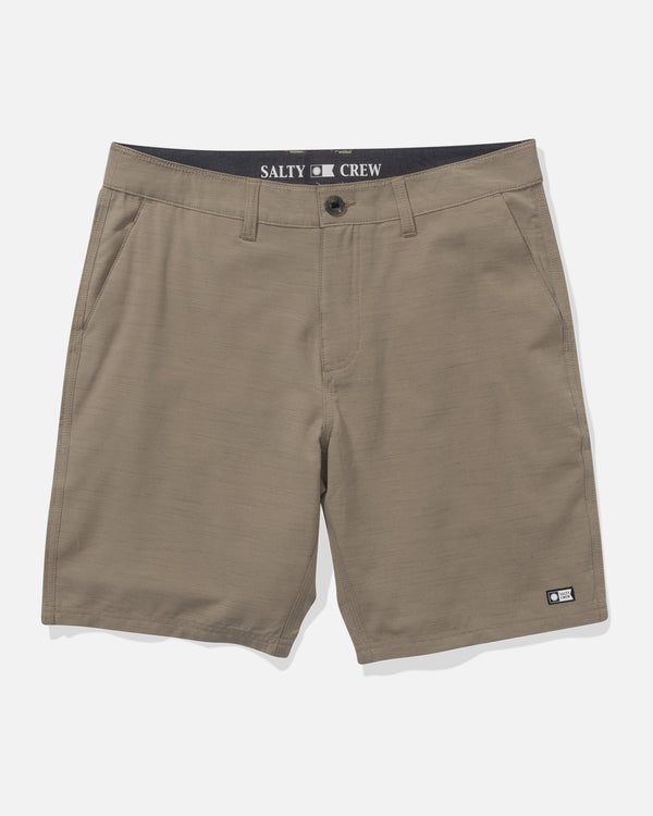 salty crew Drifter 19" Slub Hybrid Short - Khaki