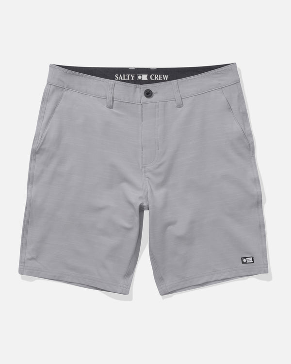 salty crew Drifter 19" Slub Hybrid Short - Light Grey