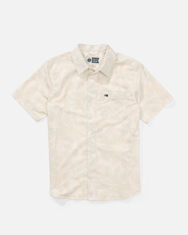 salty crew Drifter Boys UV Button Up - Birch