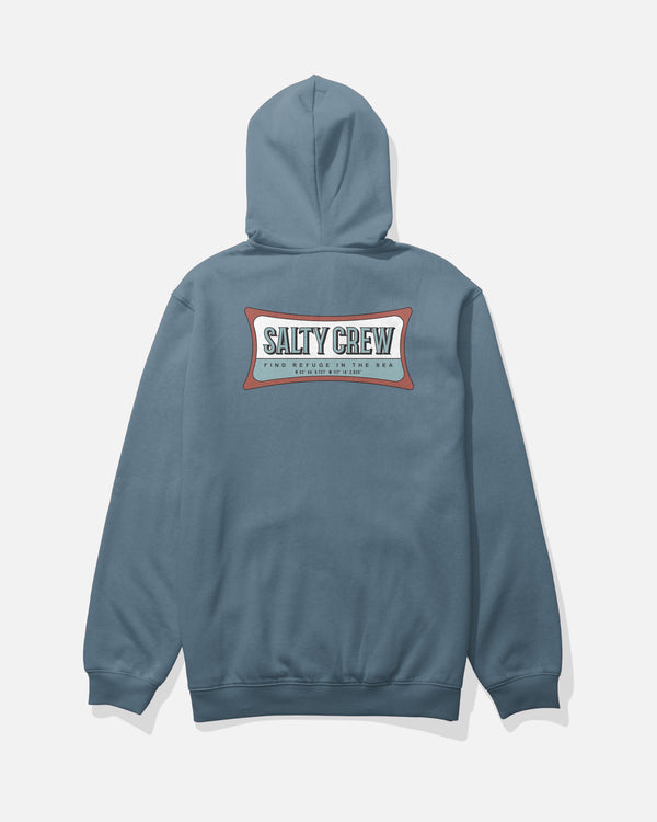 salty crew Essential Zip Fleece Hoodie - Slate