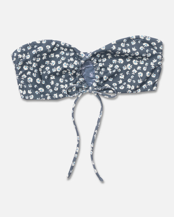 Salty Crew Falling Floral Bandeau Top - Fin Blue