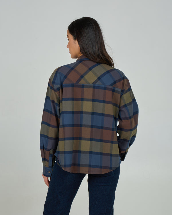 Salty Crew Fathom Flannel - Espresso